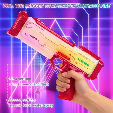 Juguete Pistola de Agua Eléctrica de Alta Presión con Luces LEDD 48 usd - 5/9