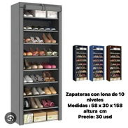 Zapateras con lona de 10 niveles - Img 54461172
