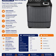 🧺 LAVADORA SEMIAUTOMÁTICA MILEXUS 9 KG🔥🧺 - Img 57001591