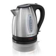 Hamilton Beach 1.7 Litros Acero inoxidable Electric Kettle, Negro Acentos, Modelo 40880 🌐 Jarra hervidora de agua - Img 56743815