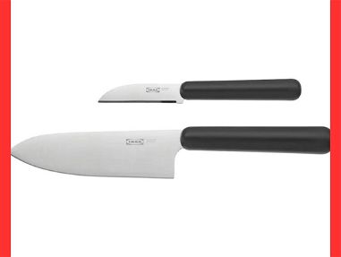 ⭕️ Juego de Cuchillo Acero Inoxidable ✅ IKEA ✅ 2 Piezas ✅ ORIGINAL y NUEVO a Estrenar ✅ Gama Alta en cuchillos - Img 49115889