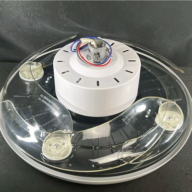 Lampara con aspas retractables marca Horevo enciende Led y RGb y musica nueva en caja-80usd - Img 101724885