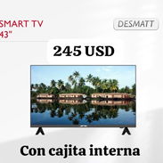 smart tv desmatt con cajita interna de 43 pulgadas.  estamos en san Miguel tenemos mensajería - Img 56048496