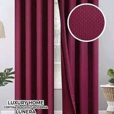 Juego de cortinas Blackout de argollas - Img 109593556