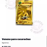 VENENO PARA CUCARACHAS – Powder Cockroach Killing Bait, Fipronil 0.05% – 8g – 200 CUP - Img 54621930
