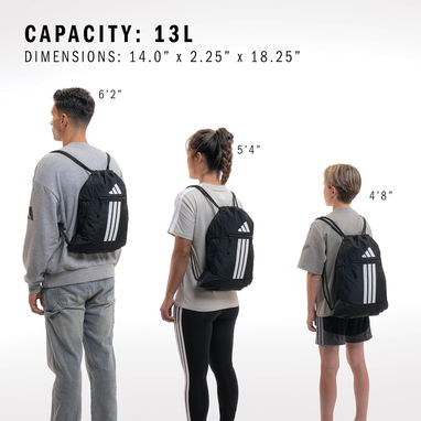 MOCHILA ADIDAS ALLIANCE 3 SACKPACK BOLSA GYM CON BOLSILLO ENVÍO DISPONIBLE + GARANTÍA - 6/7