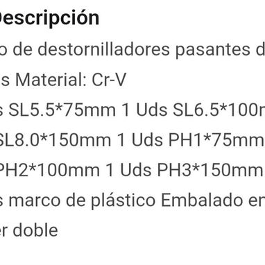 JUEGO DE DESTORNILLADORES RESISTENTE A GOLPES - Img 120502051