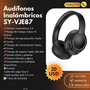 AUDÍFONOS / CASCOS INALÁMBRICOS SY-VJE87 - Img 55721616