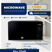 MicroWave - Microondas - Puerta de Espejo Negra - Img 57387770