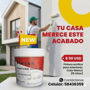 Pintura Acrílica blanca de exterior - Img 55572995