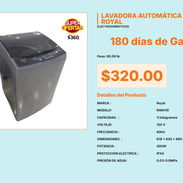 Lavadora Automática Royal 11kg Rango Presión 0.03-0.8MPa VPT#-0489 - Img 55553764