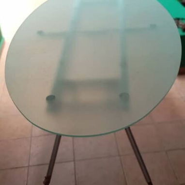 MESA DE CRISTAL Y METAL - Img 119793801