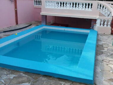 GUANABO. Se renta casa veraniega con piscina de 4 habitaciones.54026428 - Img 57584827