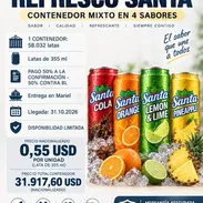 Refresco Santa en lata de 355 ml, contenedor mixto de 4 sabores · venta por contenedor - Img 58238066