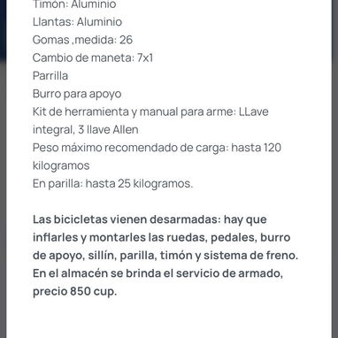 Bicicleta de paseo 26 - Img 126359409