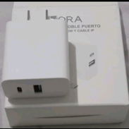 ESPIGAS DOBLE PUERTO (USB A Y USB C)20W CARGA RÁPIDA (MARCA 1HORA) - Img 56692661