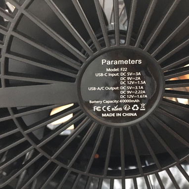 Ventilador recargable F22 - Img 122397748