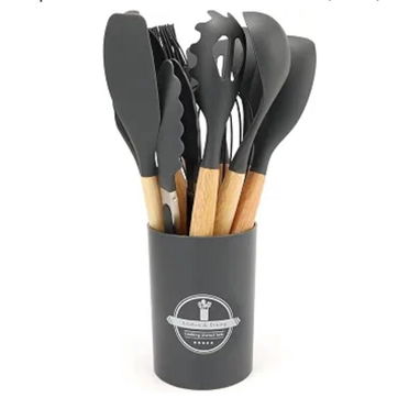 💜Set  de utensilios de cocina de silicona -12 piezas(DH) - 4/8