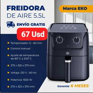 Freidora de aire 5.5 Lt Eko, Garantía de 6 meses, Entrega gratis para toda La Habana - Img 50691971