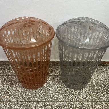 Cestos para ropa Miden 65cm de alto  Colores disponibles  💙Azul 🩷Rosado 🧡Naranja  🤎Carmelita 🩶Gris   3500 cup - 2/2