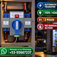 INTERRUPTOR DE TRANSFERENCIA AUTOMÁTICA 110V – 63A - Tranquilidad que se enciende sola - Img 57631462