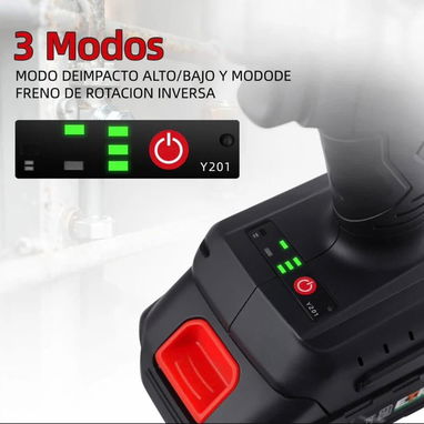 Torito Adeske D3 Llave Impacto Percutor Electrico inalambrico - 4/5