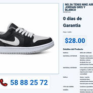 NO.36 TENIS NIKE AIR JORDAN GRIS Y BLANCO VPT-0256 - Img 55992840
