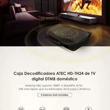 📺Cajita Decodificadora HD, ATEC. Nuevas en sus cajas selladas. 1 mes de Garantía. Damos factura. - Img 104924613