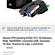 🔰Mouse FPS Gaming X17 EVGA RGB, 16000DPI, triple sensor, editor de macros... Nuevo en su caja, a estrenar. Garantía... - Img 45633417