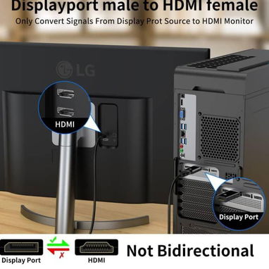 Adaptador DisplayPort (DP) a HDMI 4K UHD - Img 123339704