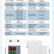 Protector de Voltaje 110/220v 63A 50/60Hz Ajustable y Programable - Img 55447049