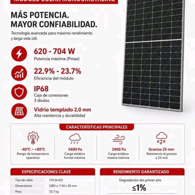 Paneles bifaciales 650 w - Img 123214508