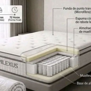 Colchón confort marca Milexus con Domicilio incluido - Img 122569728