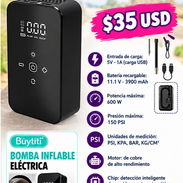 Compresor de aire portátil recargable nuevo en caja - Img 57104961