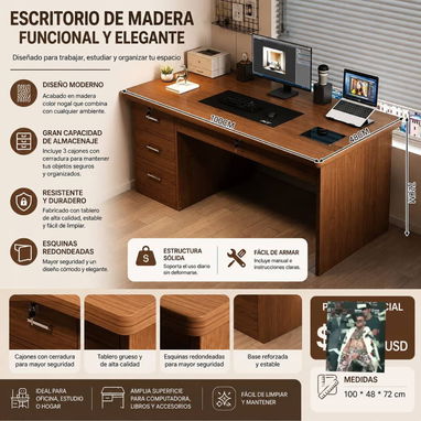 Buro de oficina diferentes modelos - 4/5