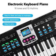 Teclado electrónico multifunción 61 teclas con micrófono - Img 56825243