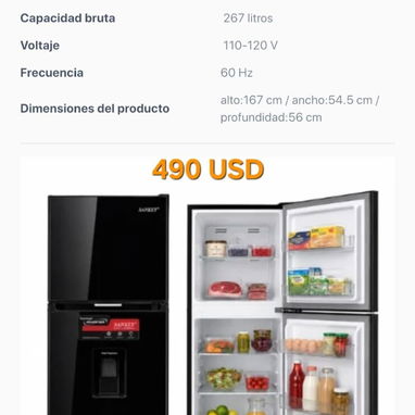 Refrigerador Sankey 9.4 pies³ - Img 123501248
