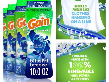Productos de aseo para lavar: detergentes y aromatizantes de ropa Downy, gain y dreft - Img 66550090
