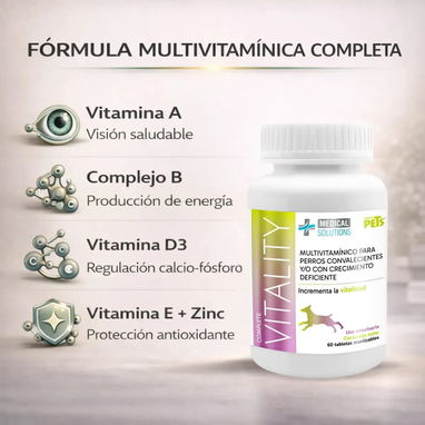 Multivitaminas Vitality para perros - Img 120790522