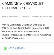 VENDO CAMIONETA CHEVROLET COLORADO - Img 50768653