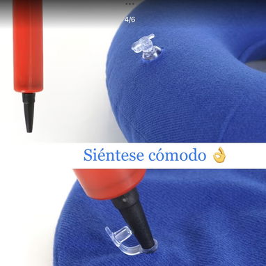 🛍️ COJÍN INFLABLE +BOMBA, COJÍN PARA ESCARAS, HEMORROIDES O COXIS 🚨 - 6/6