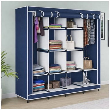 Cl贸set Organizador de Tela con Estructura Met谩lica (cv) - Img 112316583