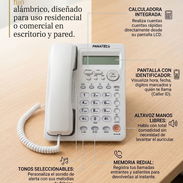Modelo clásico de teléfono fijo alámbrico con identificador - Img 58332990