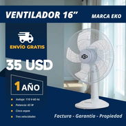 🔷 *Ventilador de Mesa Marca EKO de 16 pulgadas* - Img 56943535