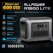 1024Wh, Estación de energía portátil, nueva en su caja , generador de batería LiFePO4 de 1024 Wh. 55008593 - Img 50375713