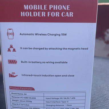 Porta celular de carga inalámbrica para motos y carros - Img 121307329