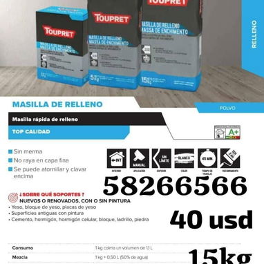 Masillas de gran calidad y durabilidad - Img 123697290