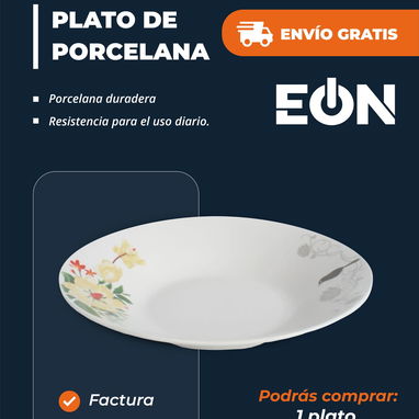 Platos de porcelana Eón envío gratis - Img 124793312