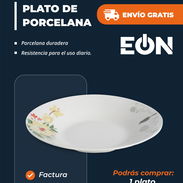 Platos de Porcelana con Flores – Modelo EÔN - Img 56448052