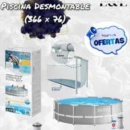 Piscina desmontable. Mide 366x76cms - Img 55781336